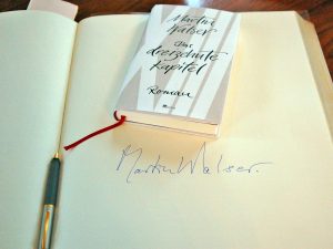 Martin Walser: Eintrag ins Goldene Buch der Stadt Bamberg