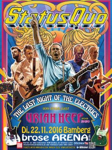 LAST NIGHT OF ELECTRICS: Status Quo feat. very special guest Uriah Heep in der BROSE ARENA