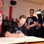 Meisterempfang im Rathaus und Eintrag ins Goldene Buch der Stadt