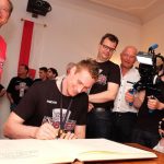 Meisterempfang im Rathaus und Eintrag ins Goldene Buch der Stadt