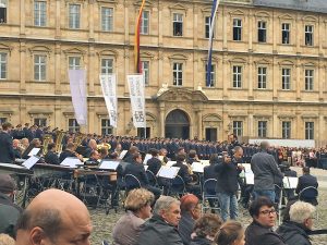 Bundespolizeiliche Vereidigung auf dem Bamberger Domplatz