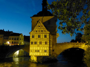 Altes Rathaus bei Nacht