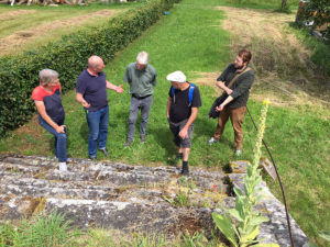 Start der Kooperation zwischen Landkreis-Projekt und den European Heritage Volunteers im Schloss Mainstockheim