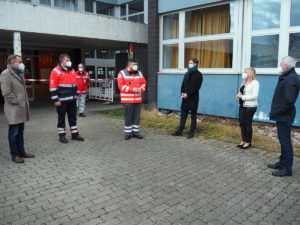 Melanie Huml besucht Schnelltestzentrum in Bamberg