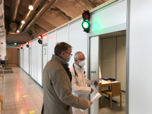 Rundgang Corona-Impfzentrum Bamberg