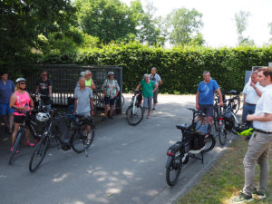 Radtour mit Bürgermeister Jonas Glüsenkamp durch das Wasserschutzgebiet