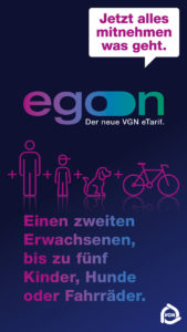 Flyer: "VGN egon. Der neue eTarif."