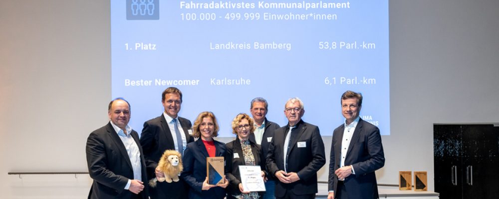STADTRADELN 2023: Der Landkreis Bamberg freut sich über den bundesweit 1. Platz des fahrradaktivsten Kommunalparlaments