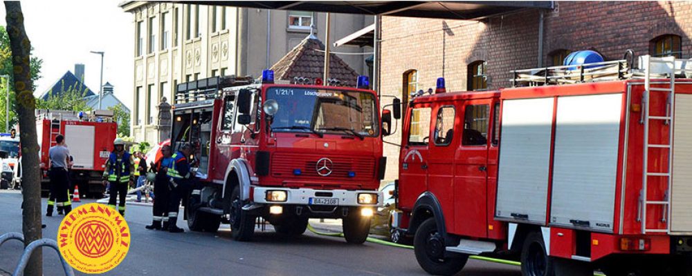 Dachstuhl in Flammen: Brand in der Malzfabrik Weyermann