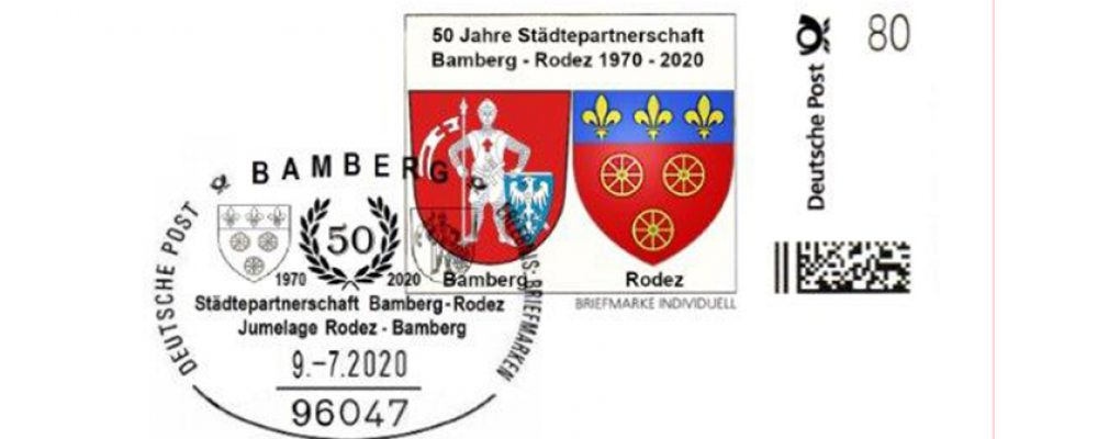 Sonderbriefmarke Bamberg – Rodez erscheint