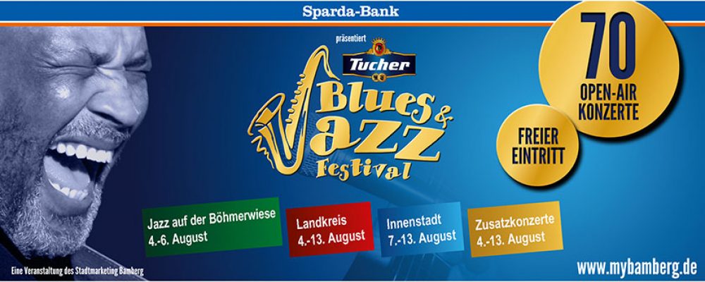 Deutschlands größtes eintrittsfreie Open-Air Blues- & Jazzfestival geht in die 11. Runde