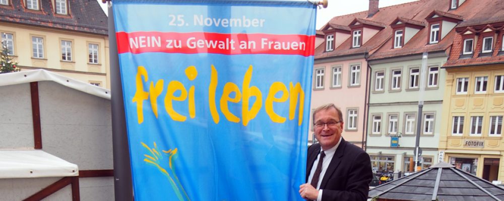 Bamberg zeigt Flagge gegen Gewalt an Frauen