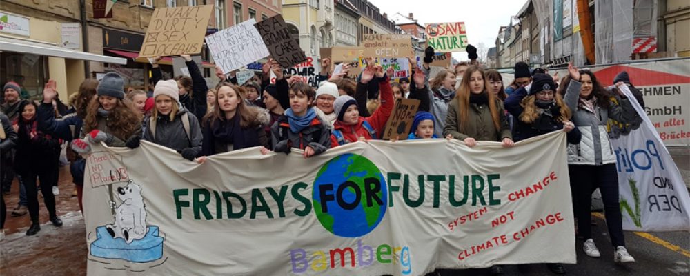 „Nicht mit uns!“ Bamberg demonstriert für das Klima