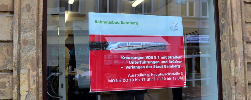 Eröffnung der Ausstellung „Bahnausbau Bamberg