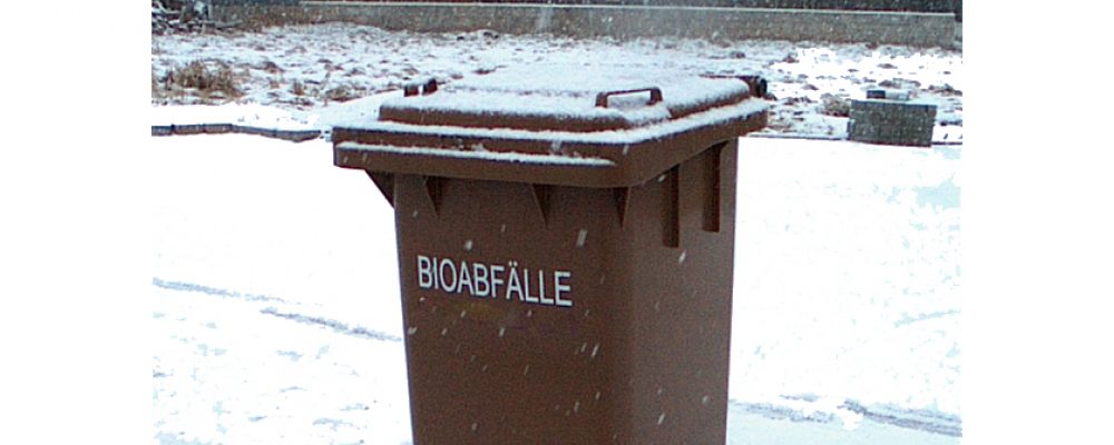 Umgang mit der Biotonne in der kalten Jahreszeit