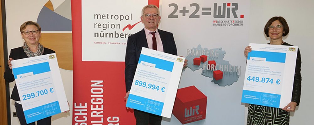 Fördermittel für das Regionalmanagement der Wirtschaftsregion Bamberg-Forchheim (WiR.)