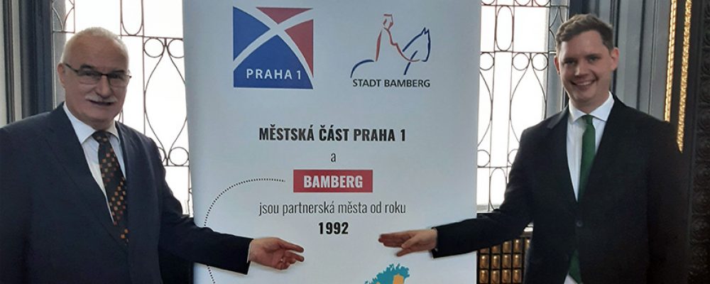 Auf 30 Jahre Freundschaft zwischen Prag 1 und Bamberg