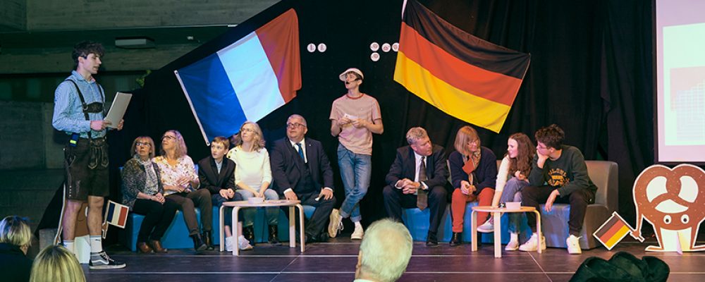 Feier mit Brezel und Baguette