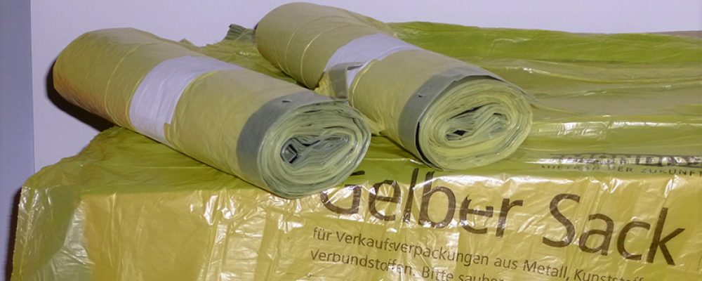 Grundverteilung der Gelben Säcke läuft