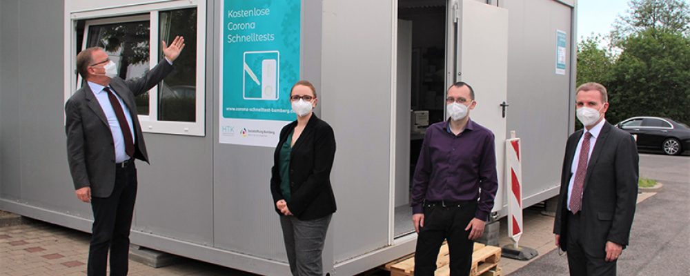 Schnelltestzentrum am P+R-Platz Heinrichsdamm eröffnet