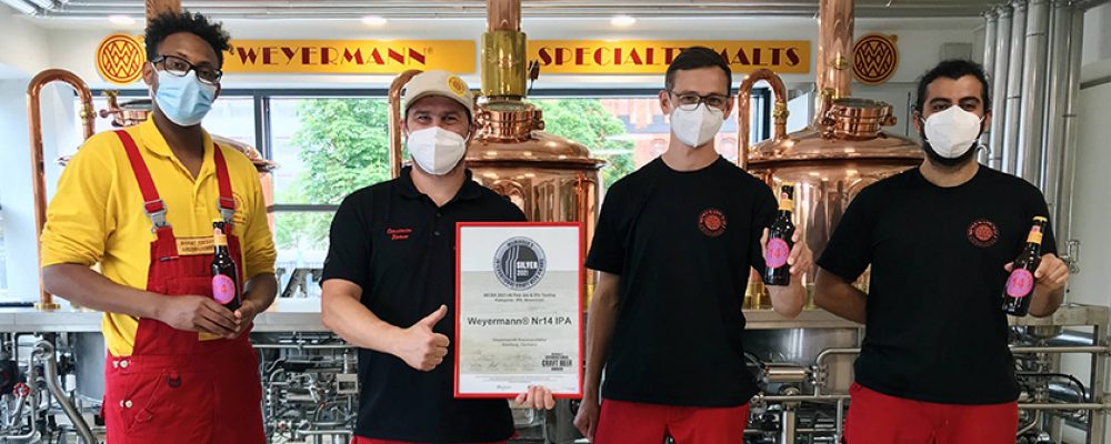 Silber für Weyermann® India Pale Ale bei Craft Beer Award