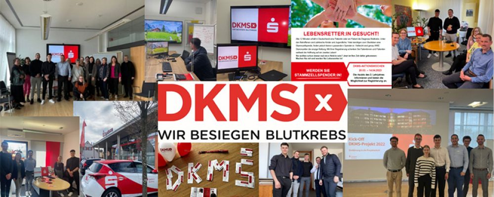 Auszubildende der Sparkasse Bamberg engagieren sich für mehr Registrierungen für die DKMS