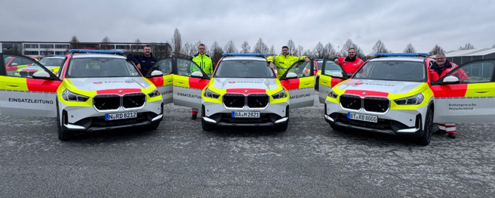 Malteser Blaulichtflotte wächst: Neue Kommandowägen für Nürnberg, Bamberg und Waischenfeld
