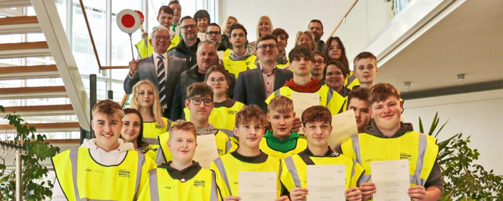 Schülerlotsen werden ausgezeichnet