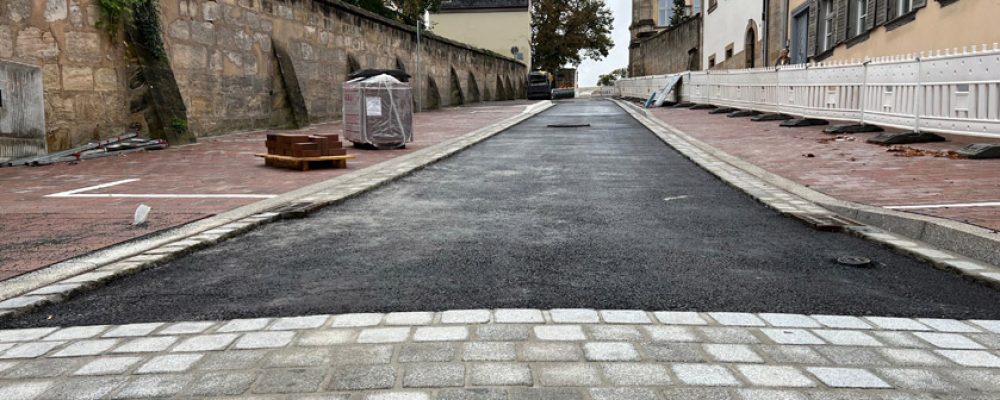 Straßenbau in der Michelsberger Straße wird abgeschlossen