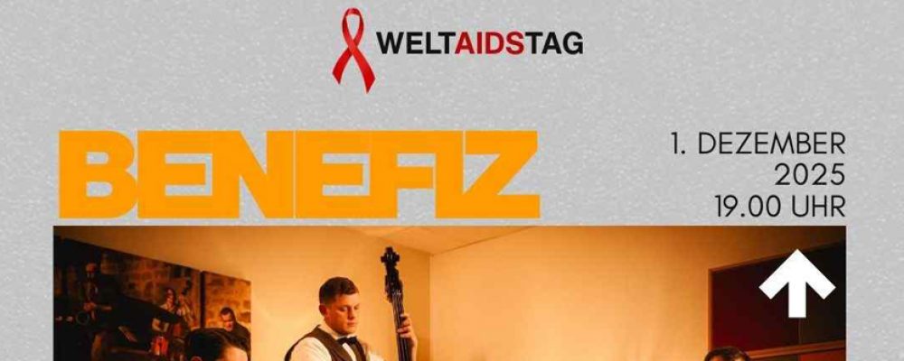 Benefizkonzert zum Welt-AIDS-Tag mit Double Whisky Trio